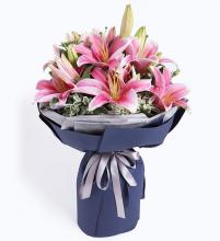 Pink lilies bouquet Pink lilies bouquet